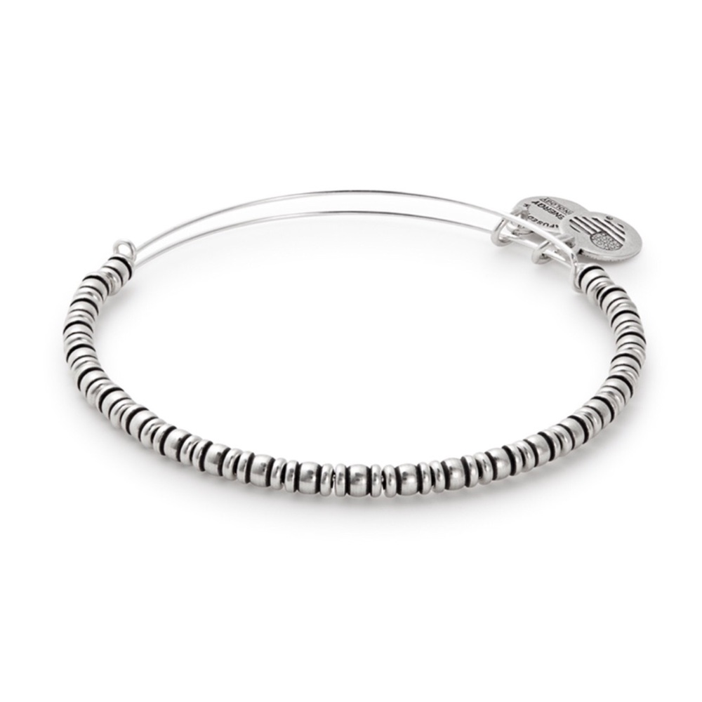 Alex & Ani Sliver Rocker Beaded Bangle